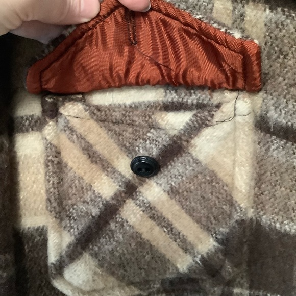 Vintage 1960's  Wool Mohair Button Up Flannel Coat - Picture 7 of 15